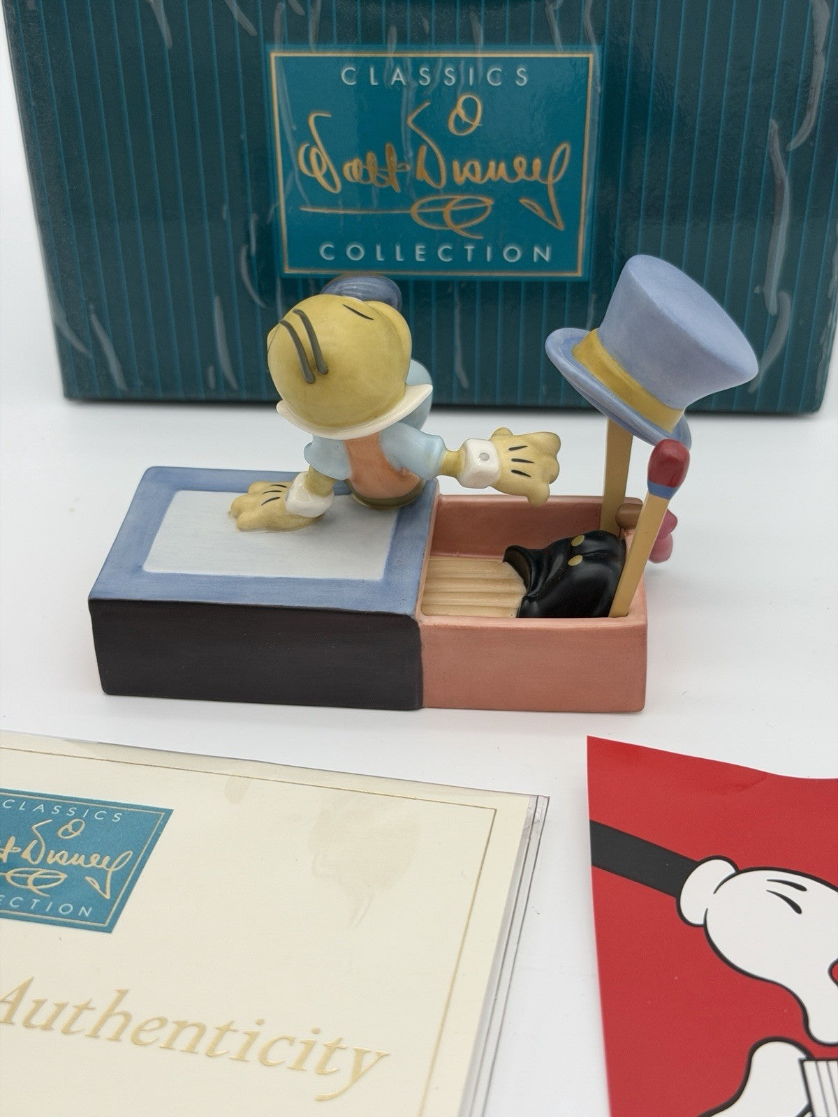 WDCC Disney Jiminy Cricket Figurine Let Your Conscience Be Guide New W/COA