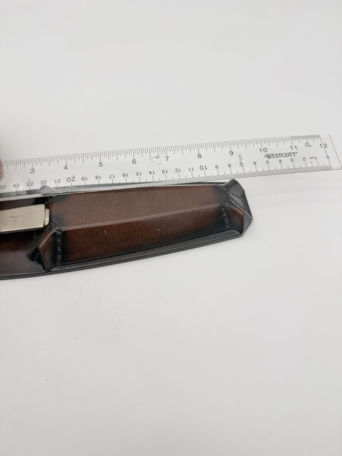 Vintage Matina Leather Case & Arthur Sam Italy Letter Opener Monogram Set