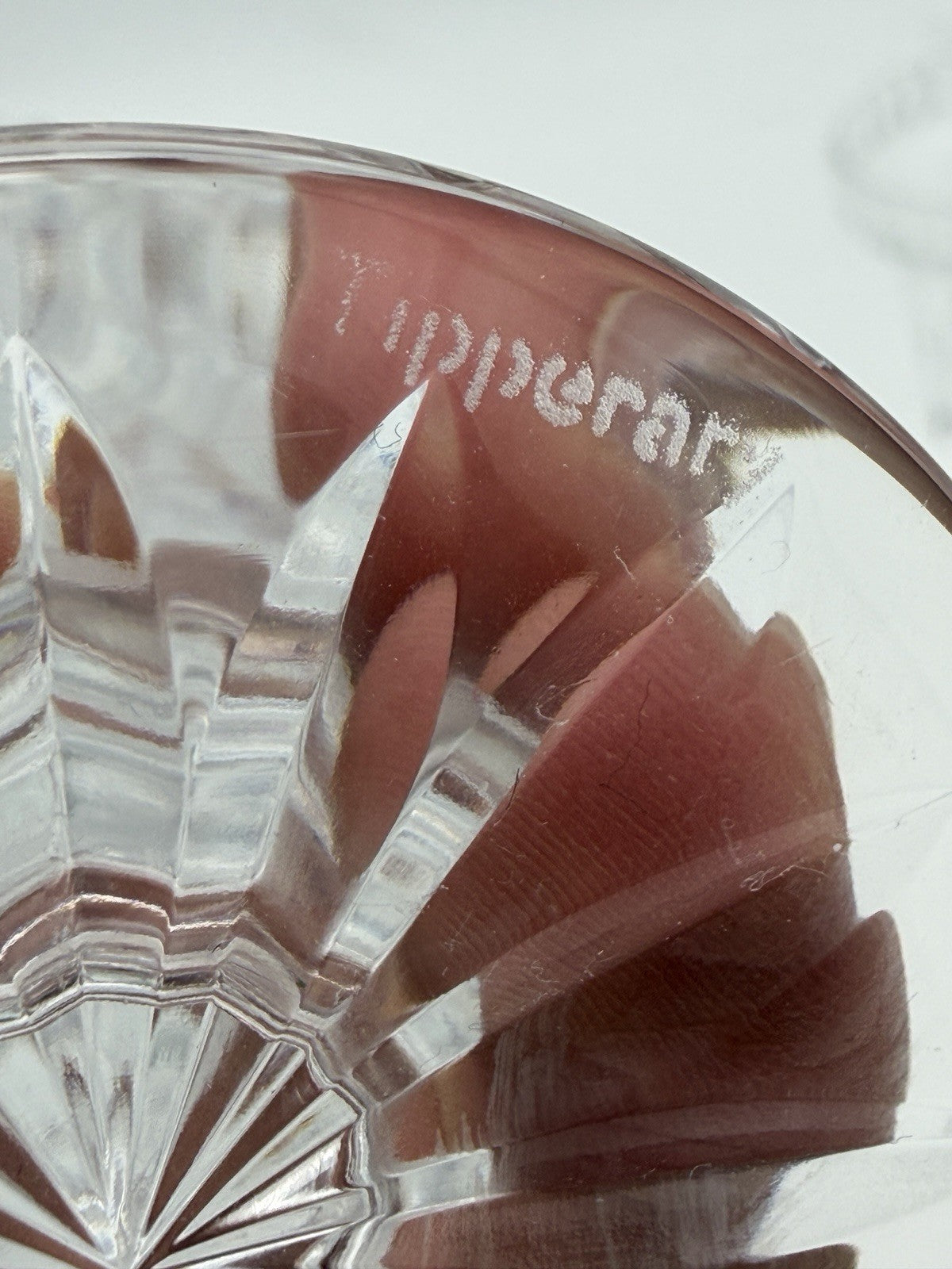 Tipperary Crystal Taper Candle Stick Holders Pair  Ireland 4.5" Clear Cut