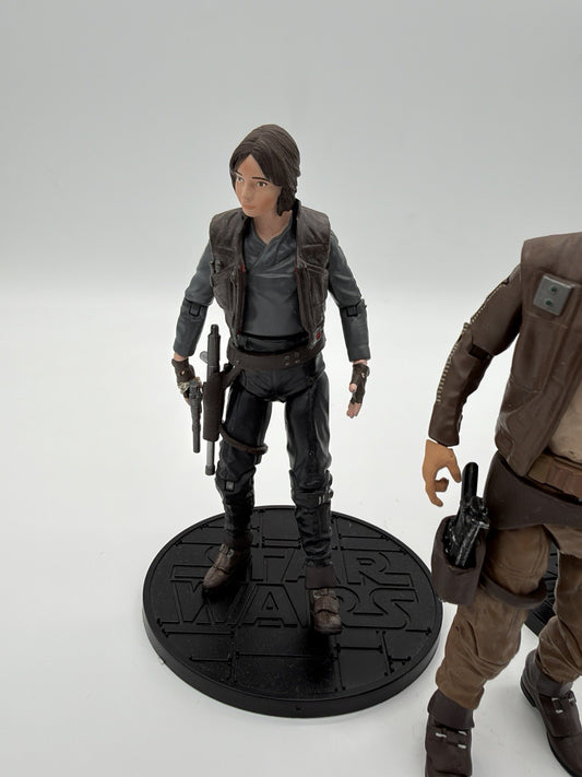 Star Wars die-cast action figures Disney Store Elite Jyn Erso Cassian Chirrut 3