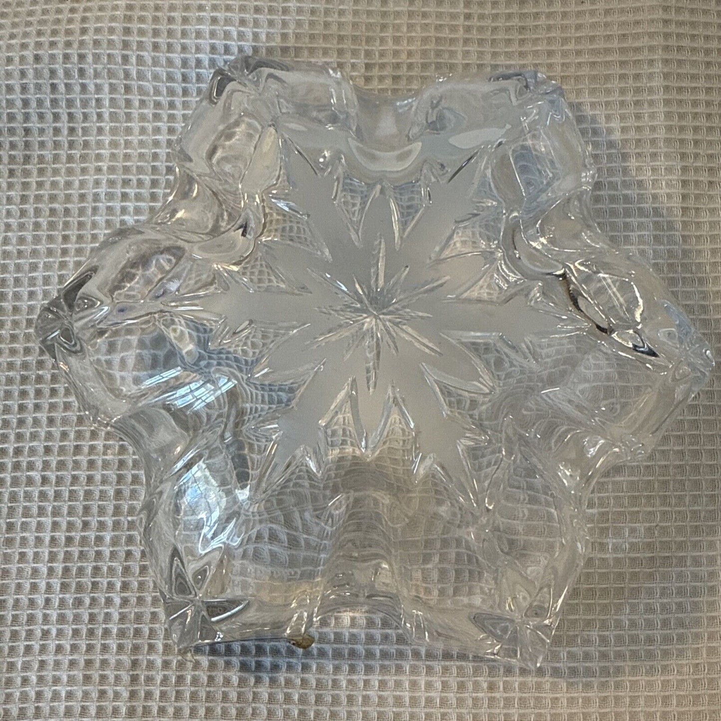 Waterford Marquis Crystal 6" Bowl Made in Germany Candy 6 Point Star Tray