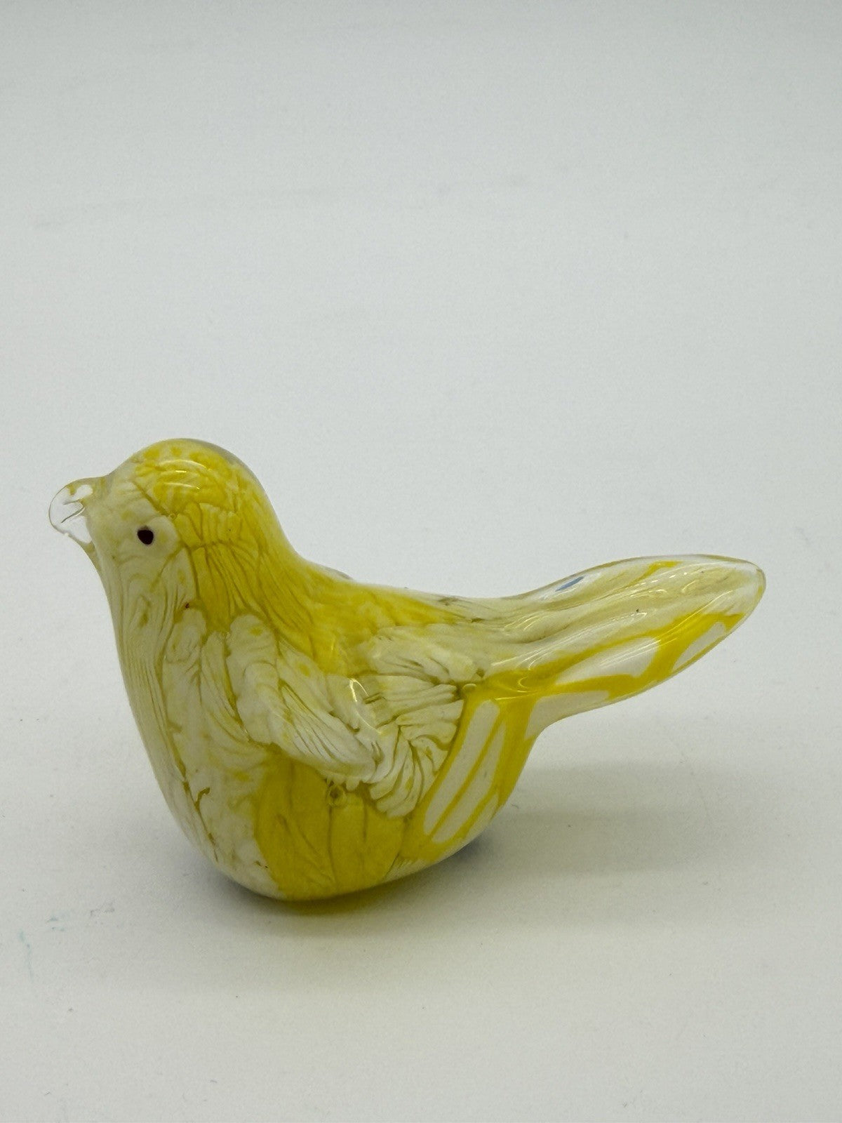 Murano Italy Art Glass Hand Blown Yellow Canary Bird Figurine