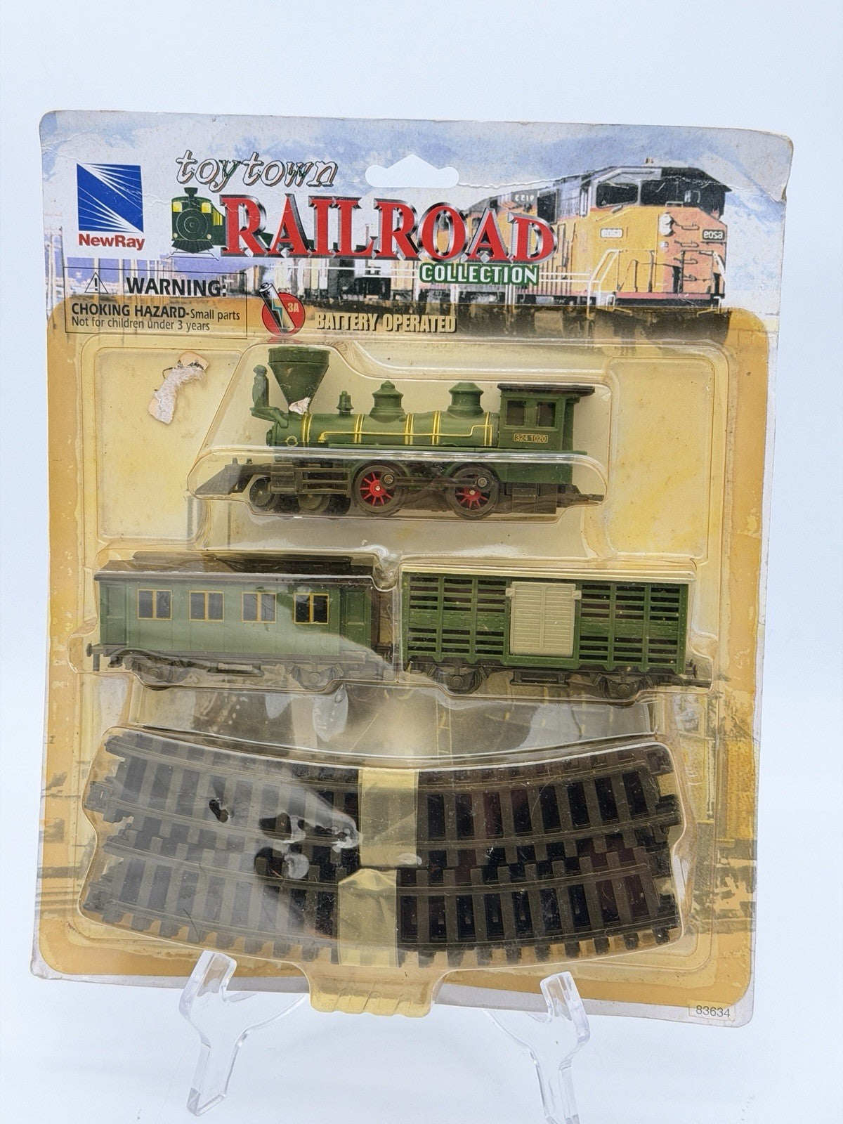 Newray Toytown Railroad Collection Train Set 2001 NIP Battery Powered