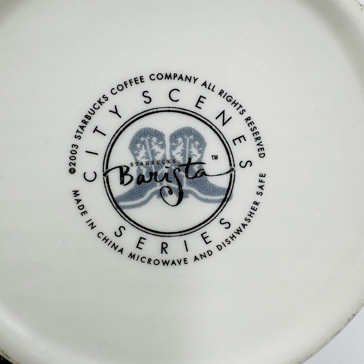 Starbucks Coffee Mug "Dallas" 2005" Barista - City Scenes Ceramic Large