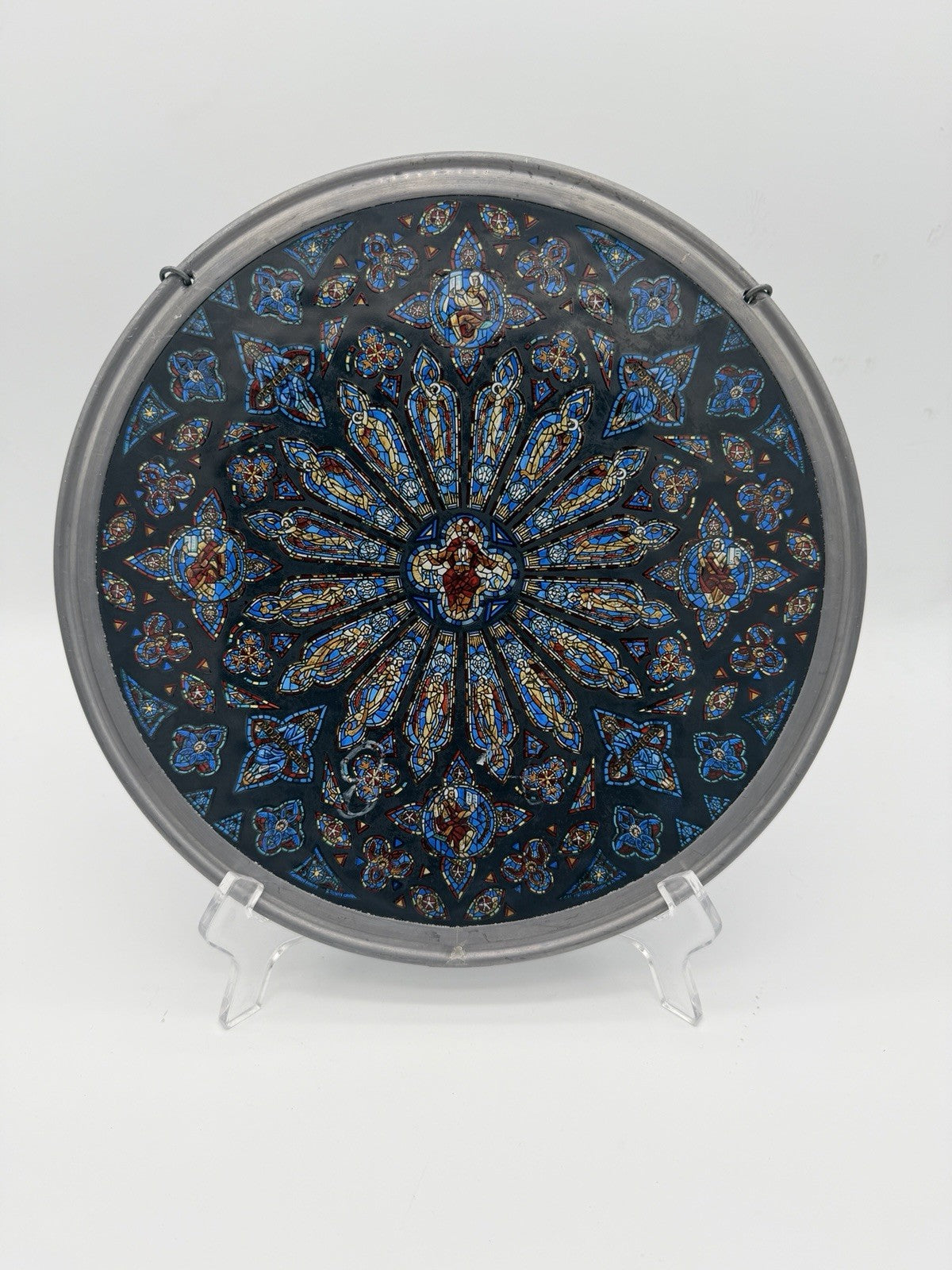 Glassmasters Stained Glass Reproduction St John Cathedral Rose Window Suncatcher