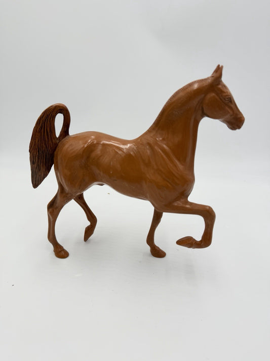 Hartland Horse Walnut Woodcut Style 9" Saddlebred Stallion