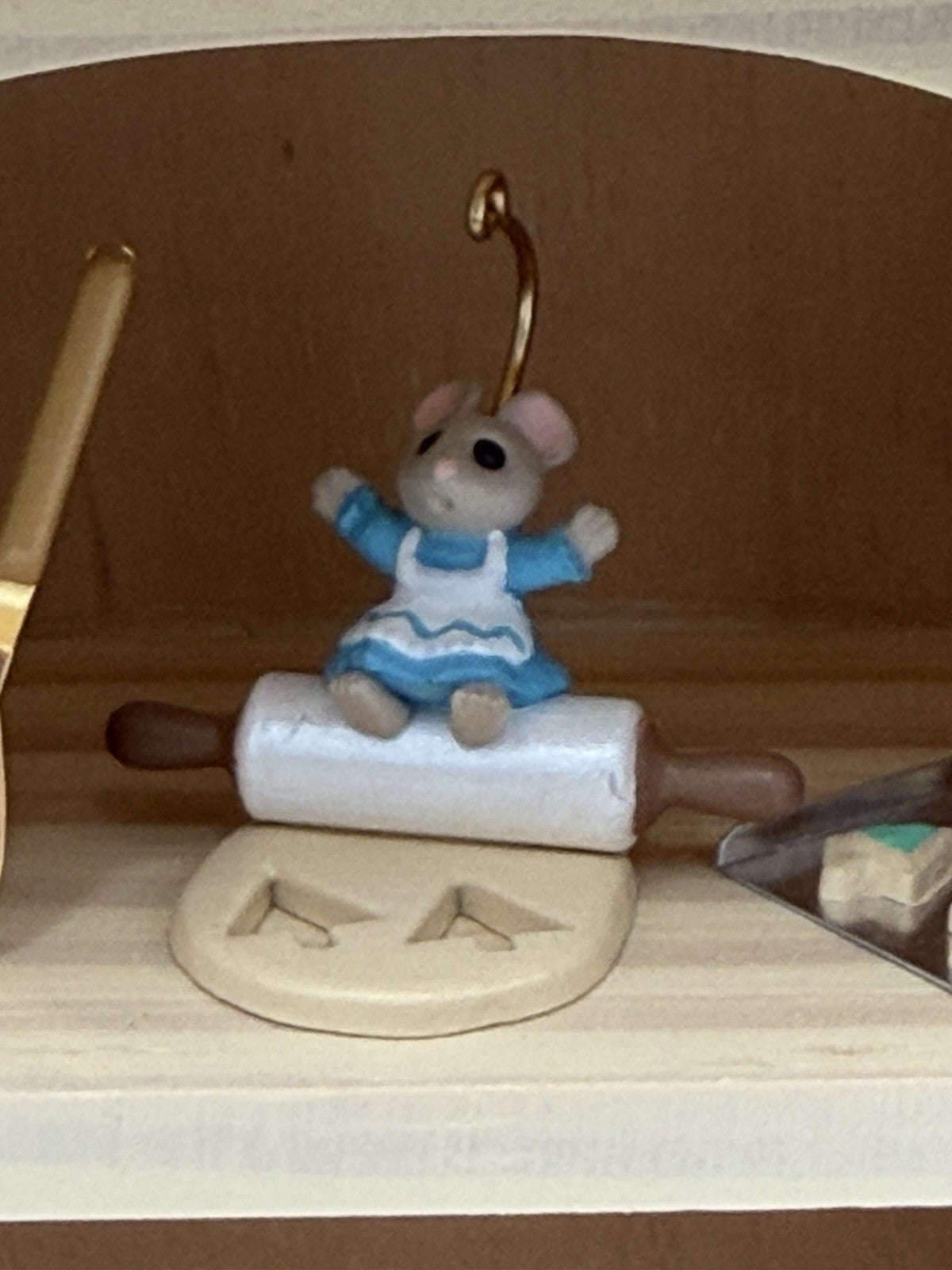 Hallmark 1993 Tiny Green Thumbs Mice Ornaments Miniatures 9 PCs