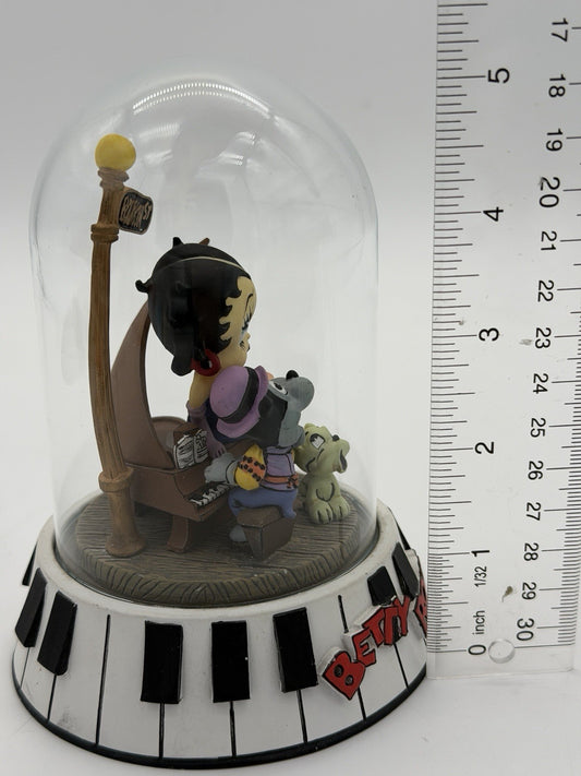 Franklin Mint Betty Boop BOURBON STREET Glass Dome 1995 Figurine 5” Vintage
