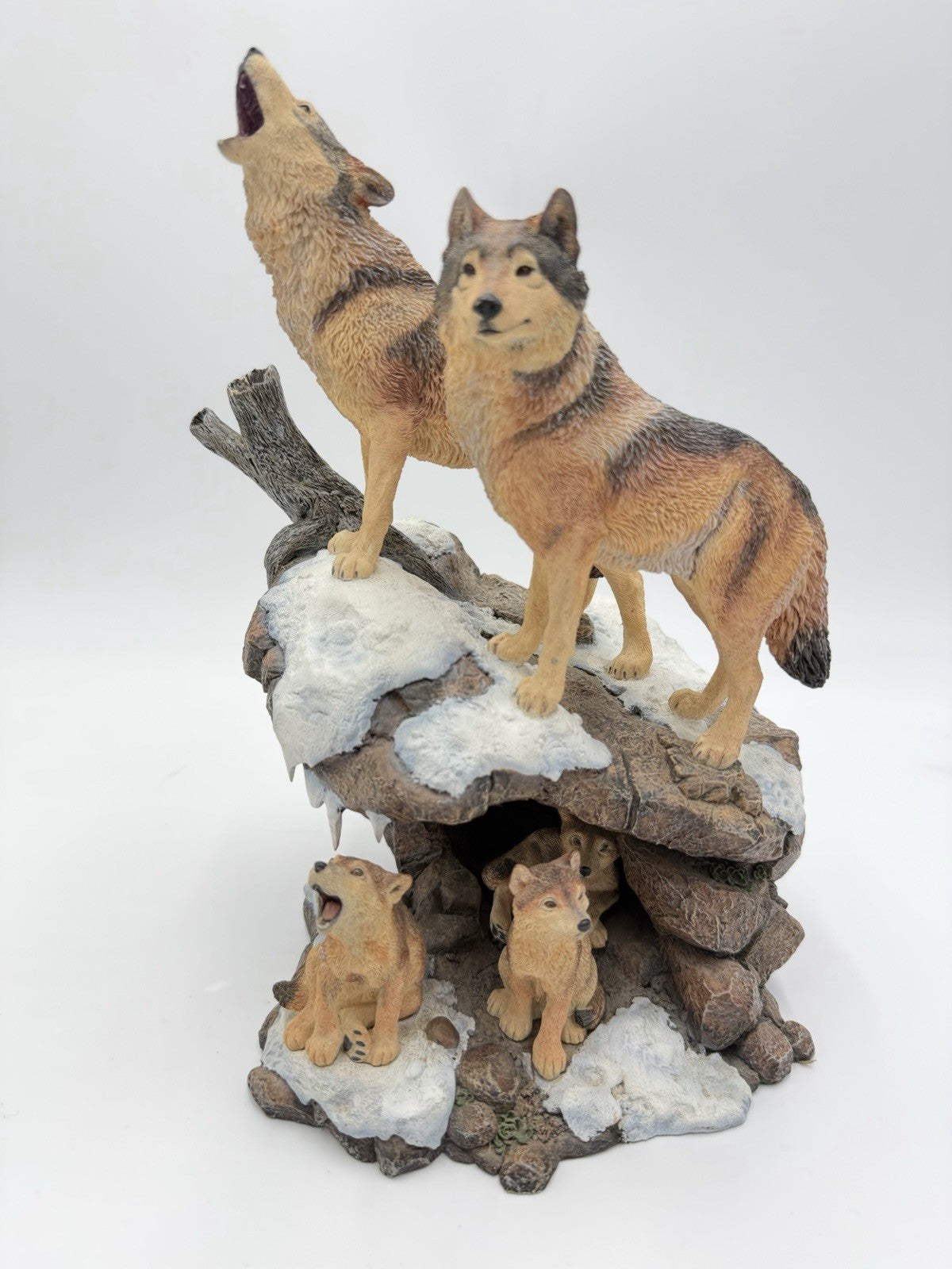 Danbury Mint Spirit of the Wolf Sculpture Collections Wilderness Call NICK BIBBY