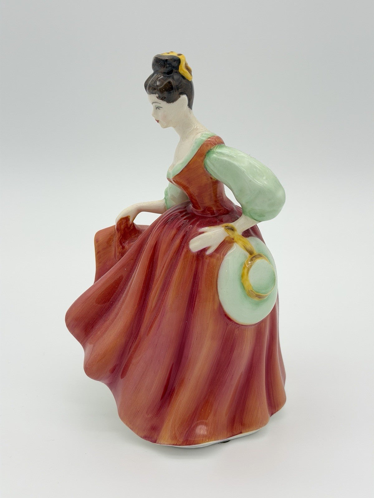 Royal Doulton England Porcelain Fair Lady Red HN2832 Figurine Vtg Painted 1960