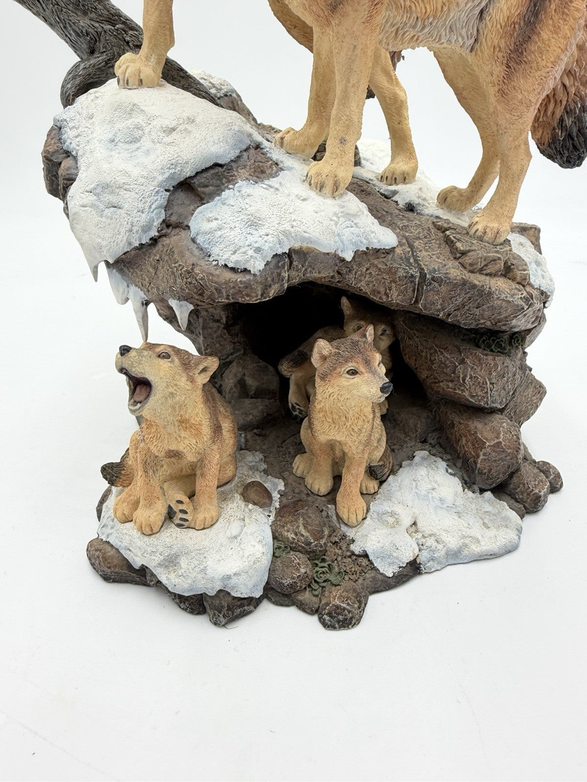 Danbury Mint Spirit of the Wolf Sculpture Collections Wilderness Call NICK BIBBY