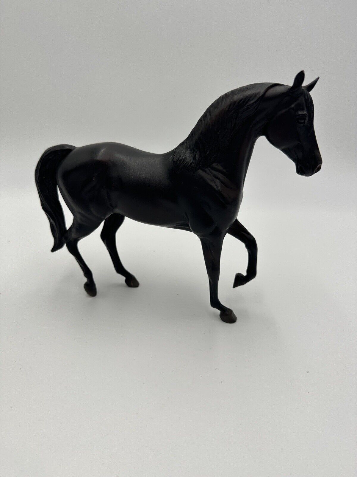 Breyer Horse Pair Raven Black Morgan And Classics Black Thoroughbred Toys