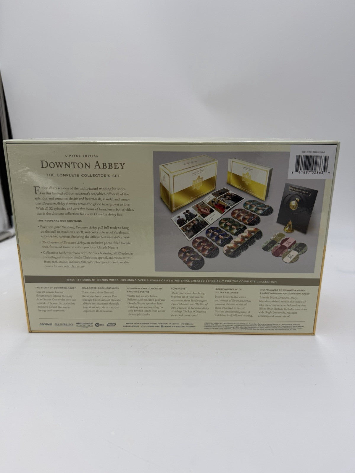 Dowton Abbey Limited Edition Complete Collectors DVD Set Plus Coasters Booklet