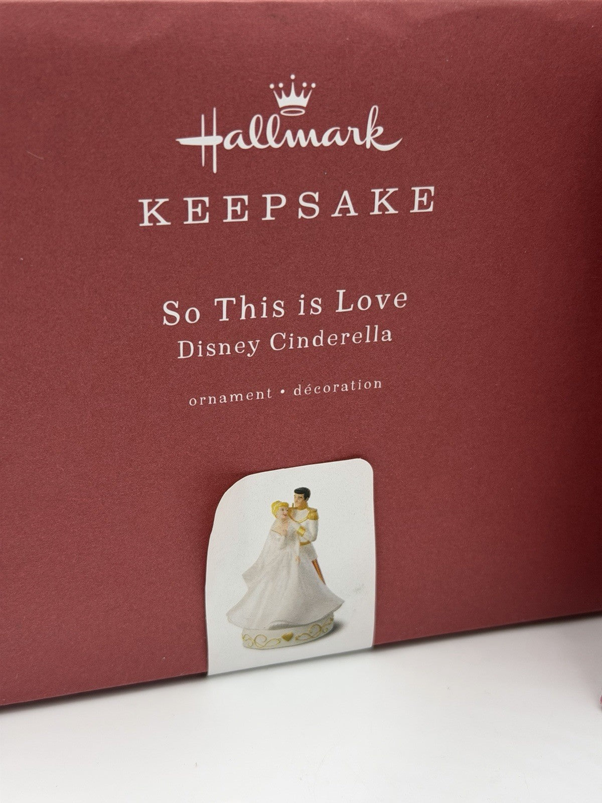 Hallmark Keepsake Disney Cinderella Wedding Porcelain Magic Sound Ornament