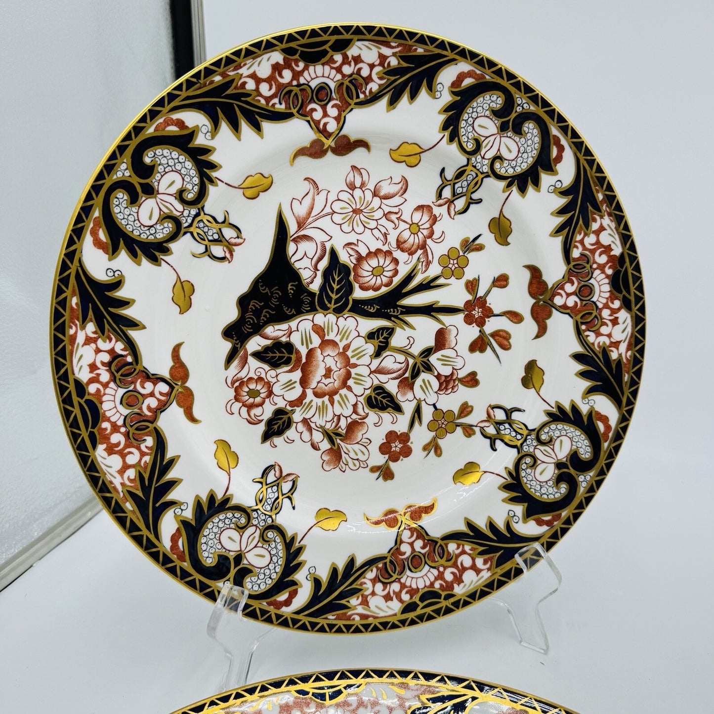 Royal Crown Derby King's Of Old Japan 383 Pattern Dinner Plate Porcelain Antique