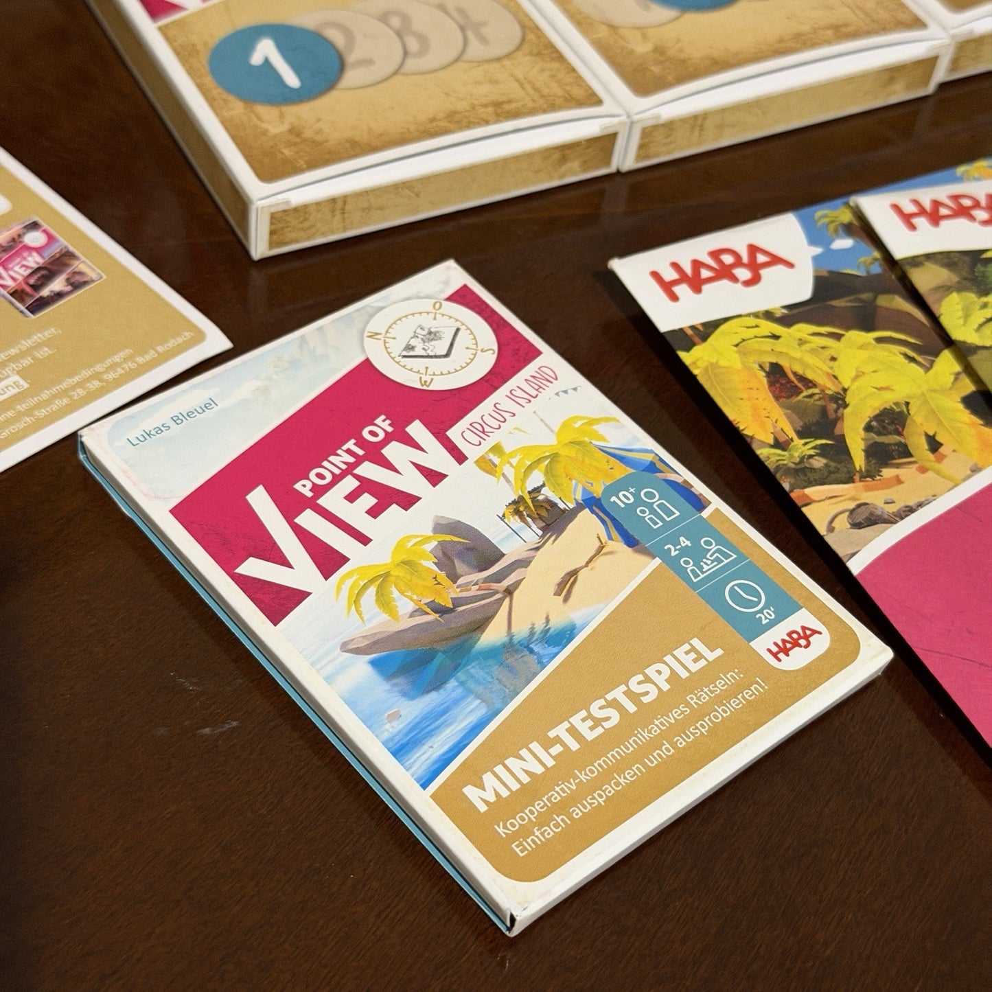 Point Of View Board Game Haba Cooperative Promo Signed