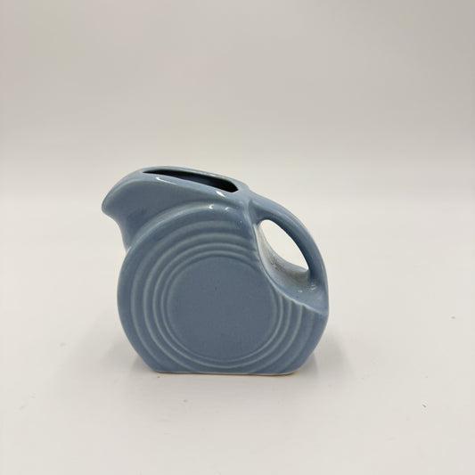 Vintage 1998 Fiesta USA Mini Pitcher Blue 3” Disc Collectible Periwinkle Blue