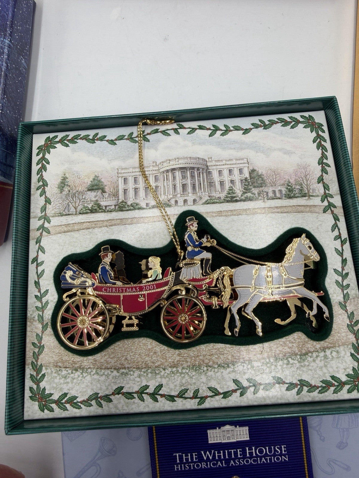 The White House Historical Association Christmas Ornaments 9 PCs America