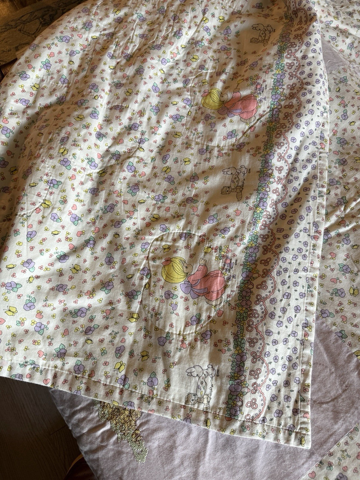 Precious Moments bedding PMI Spectrix patchwork cross-stitch comforter full