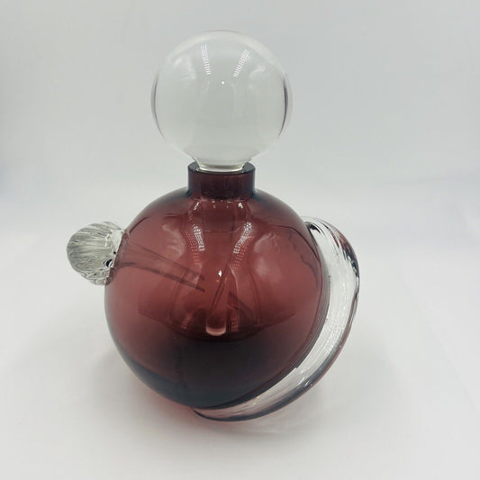 Perfume Glass Act Studio Vanity Bottle Lid Stopper Purple Twisted Home Decor