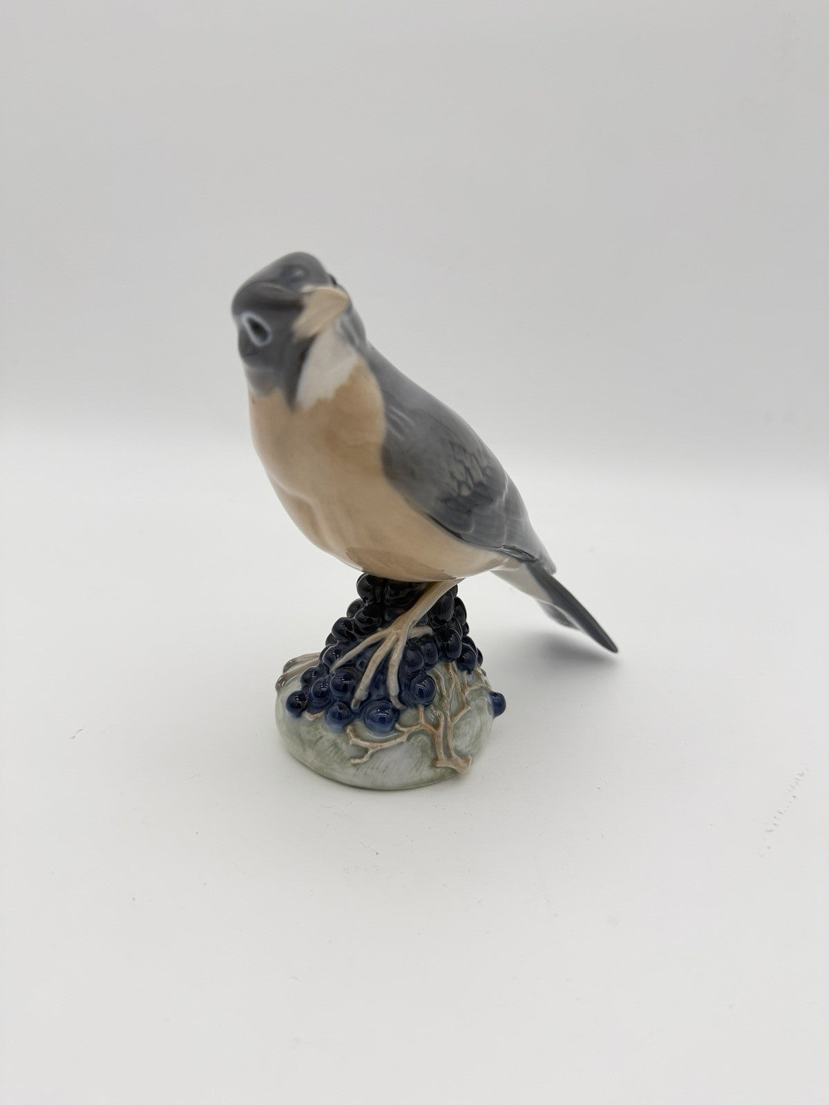 Royal Copenhagen Denmark #1235 Porcelain Redwing Bird Figurine -Ingeborg Nielsen