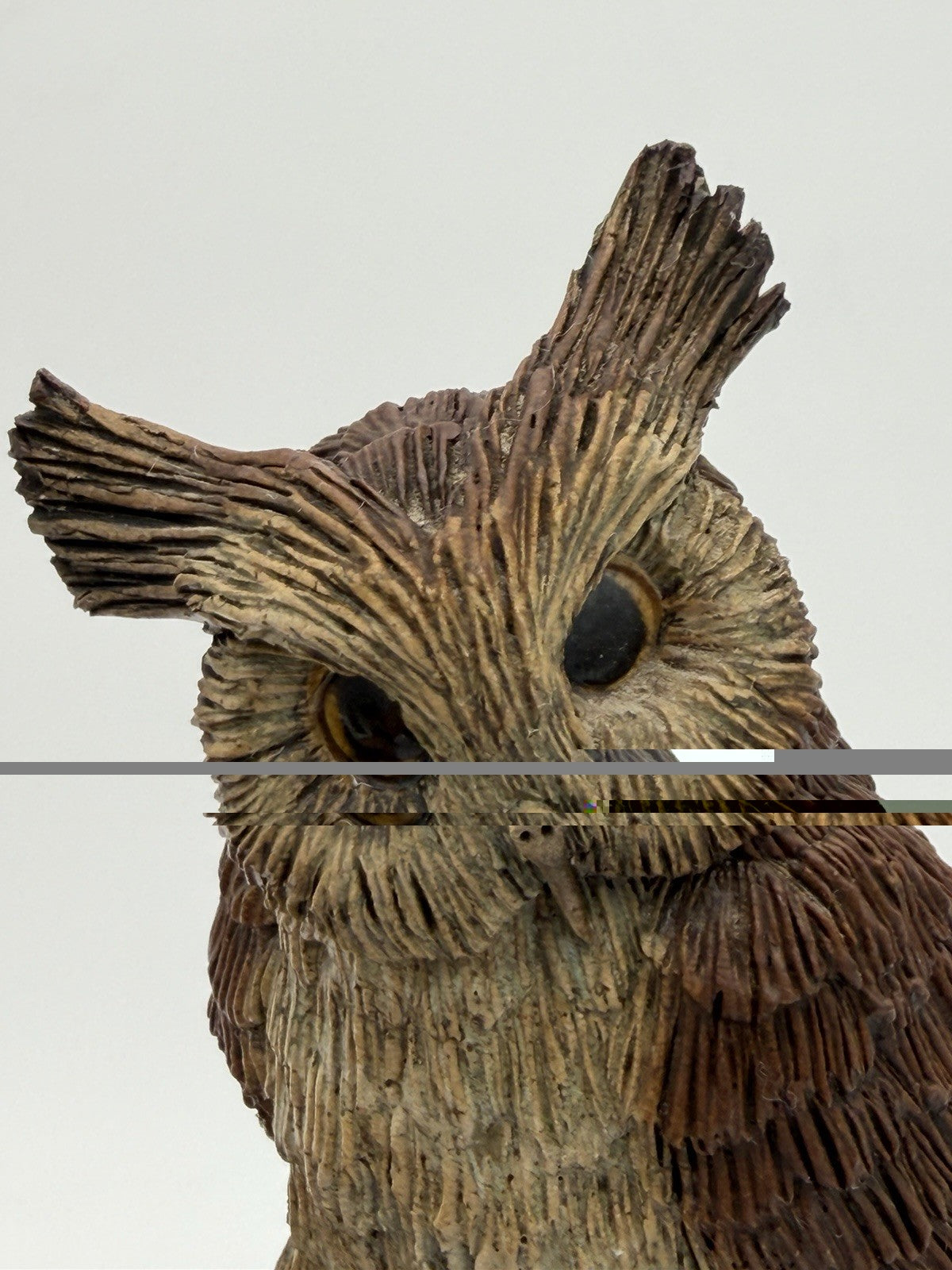 Clarence Cameron Studio Art Pottery Owl on a Branch Sculpture 11” Signed 1973