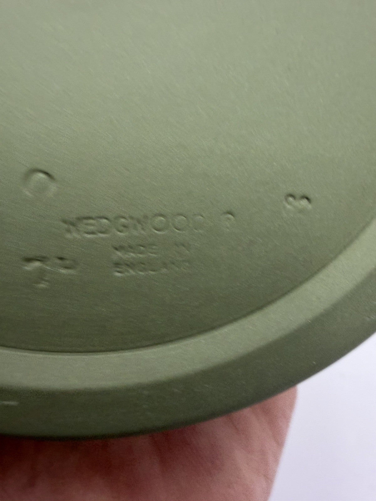 Vintage Wedgwood Jasperware Celadon Lilac & Green Candle Holder England Porcelai