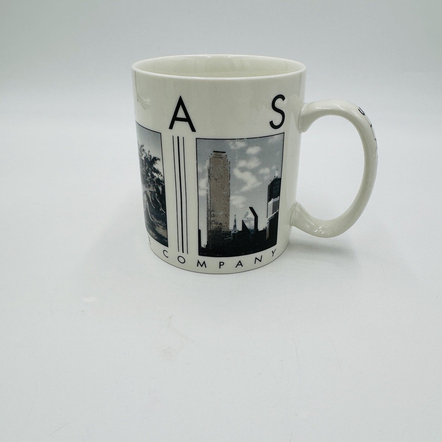 Starbucks Coffee Mug "Dallas" 2005" Barista - City Scenes Ceramic Large