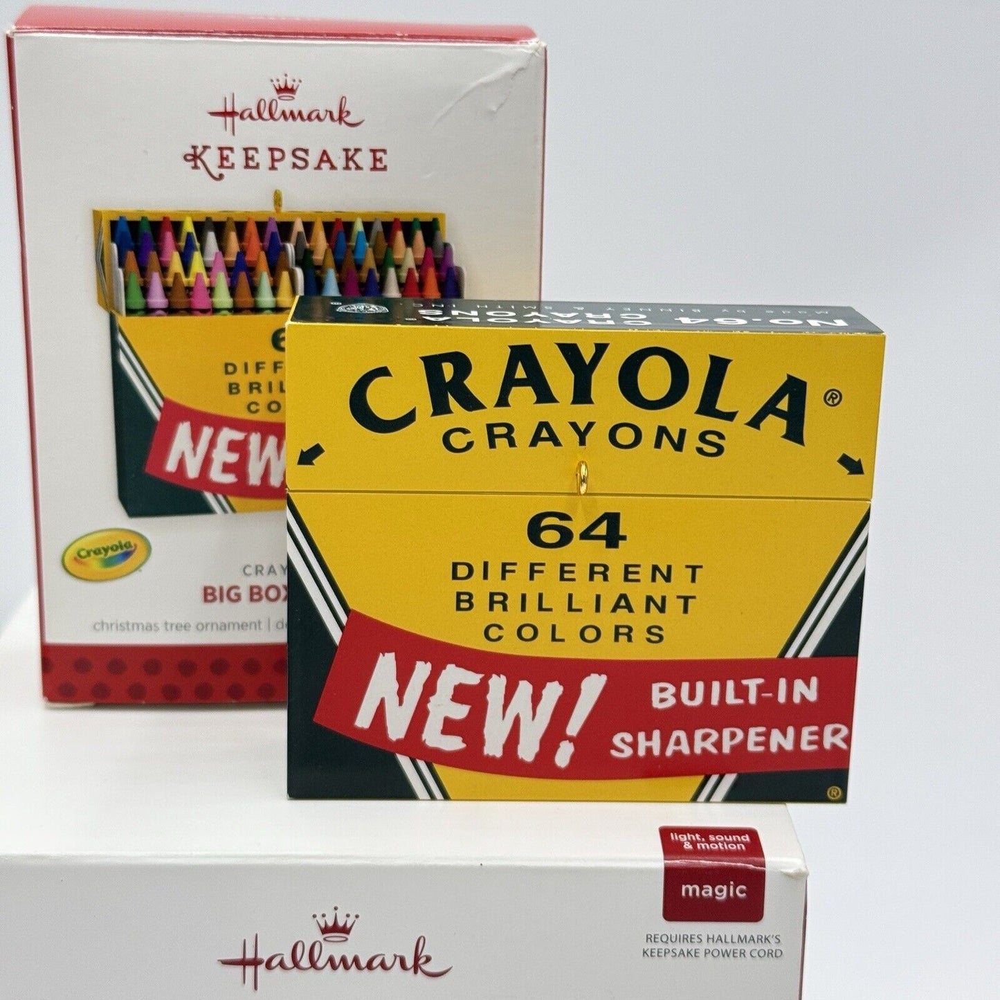 Hallmark Keepsake Crayola Crayons Christmas Ornaments Set 4 PCs 2013,2018,2022