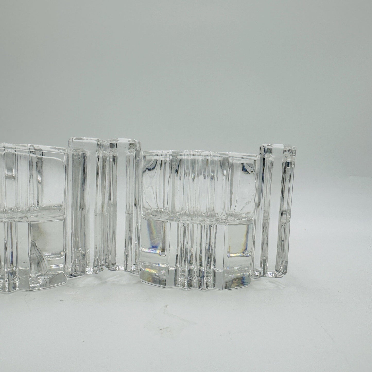 Vintage Set of 2 Lenox Fine Crystal Votive or Candle Stick/Tapper Holders