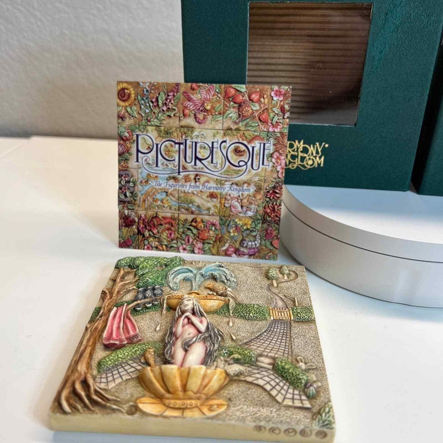 Picturesque Tile Harmony Kingdom Byron's Secret Garden Figurines Noah's Park