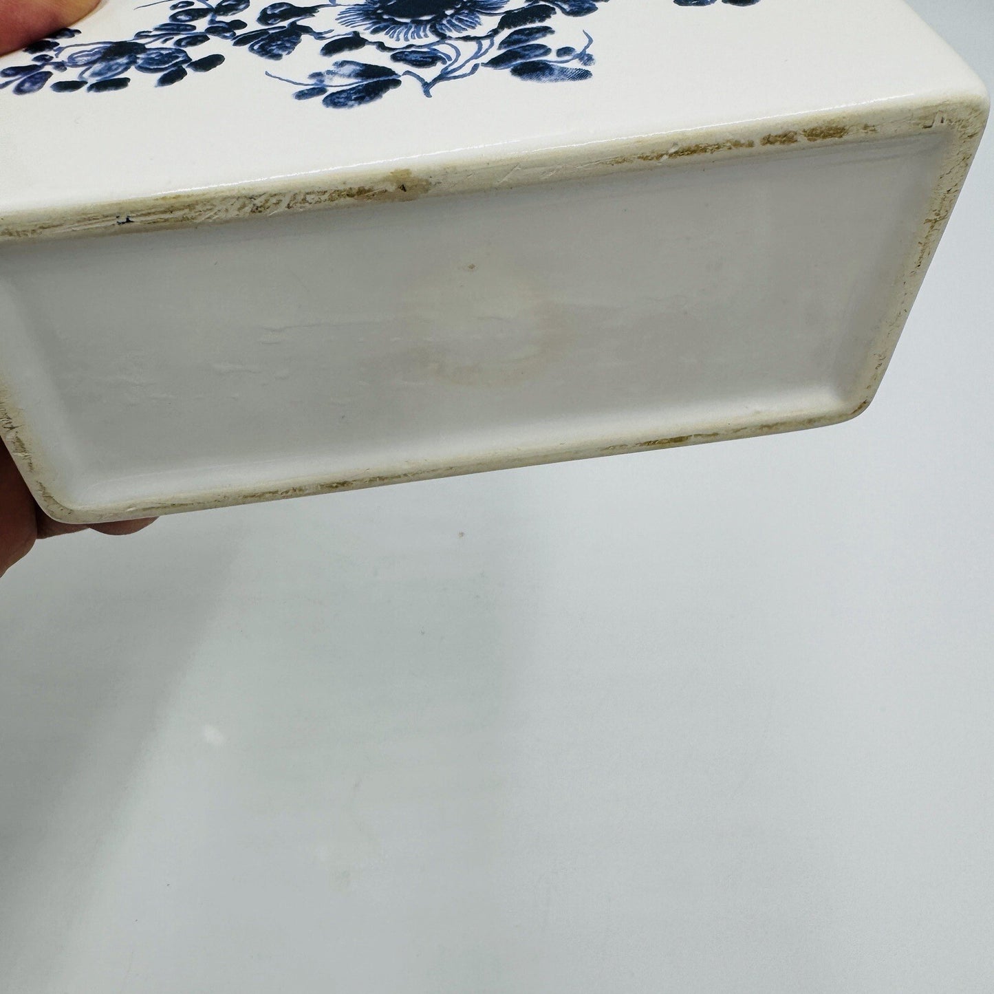 Antique Flower Brick English Mid-18th century Porcelain Floral Documentation