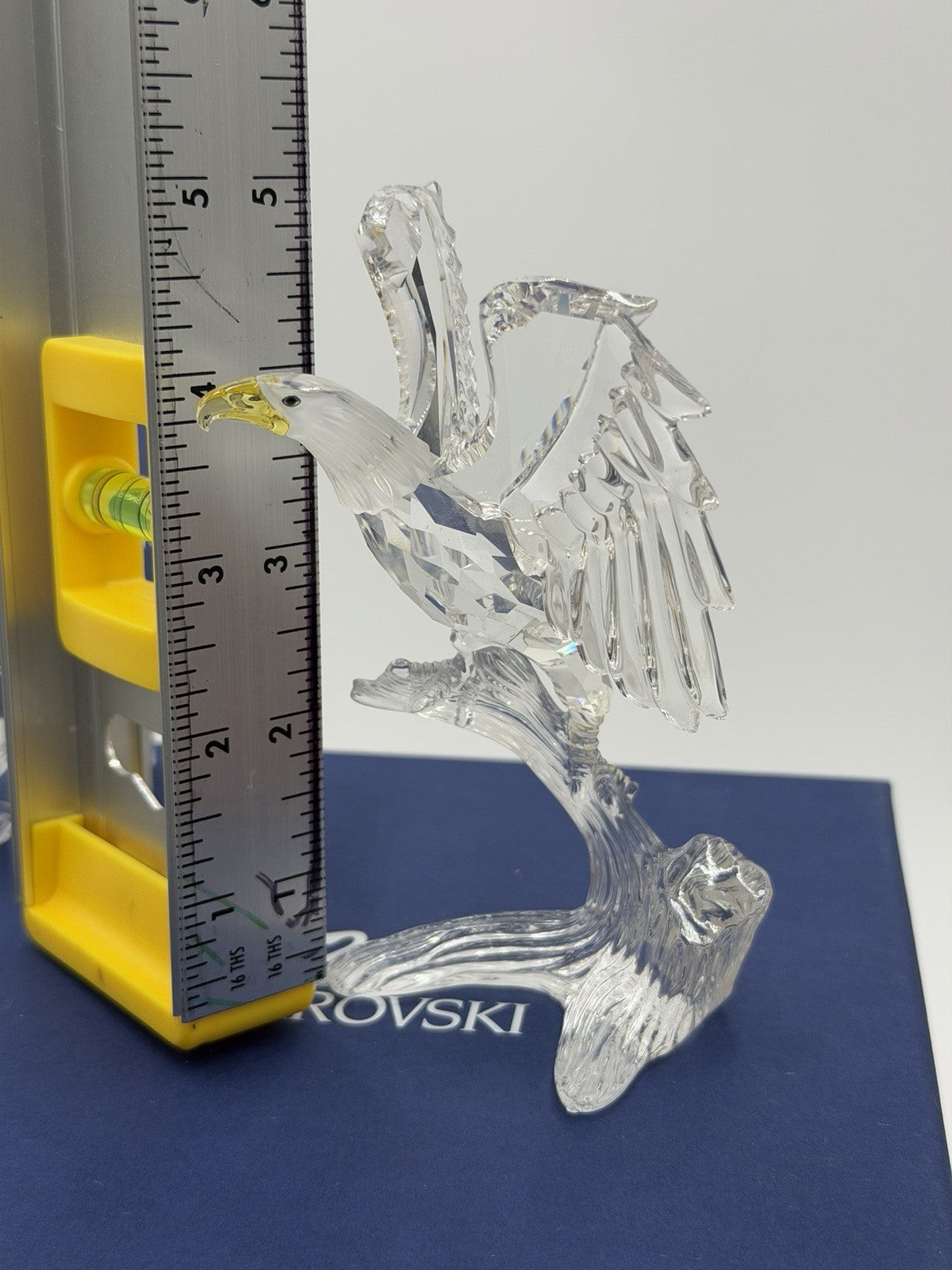 Swarovski Crystal Austria Bald Eagle 5” Figurine W/box & COA