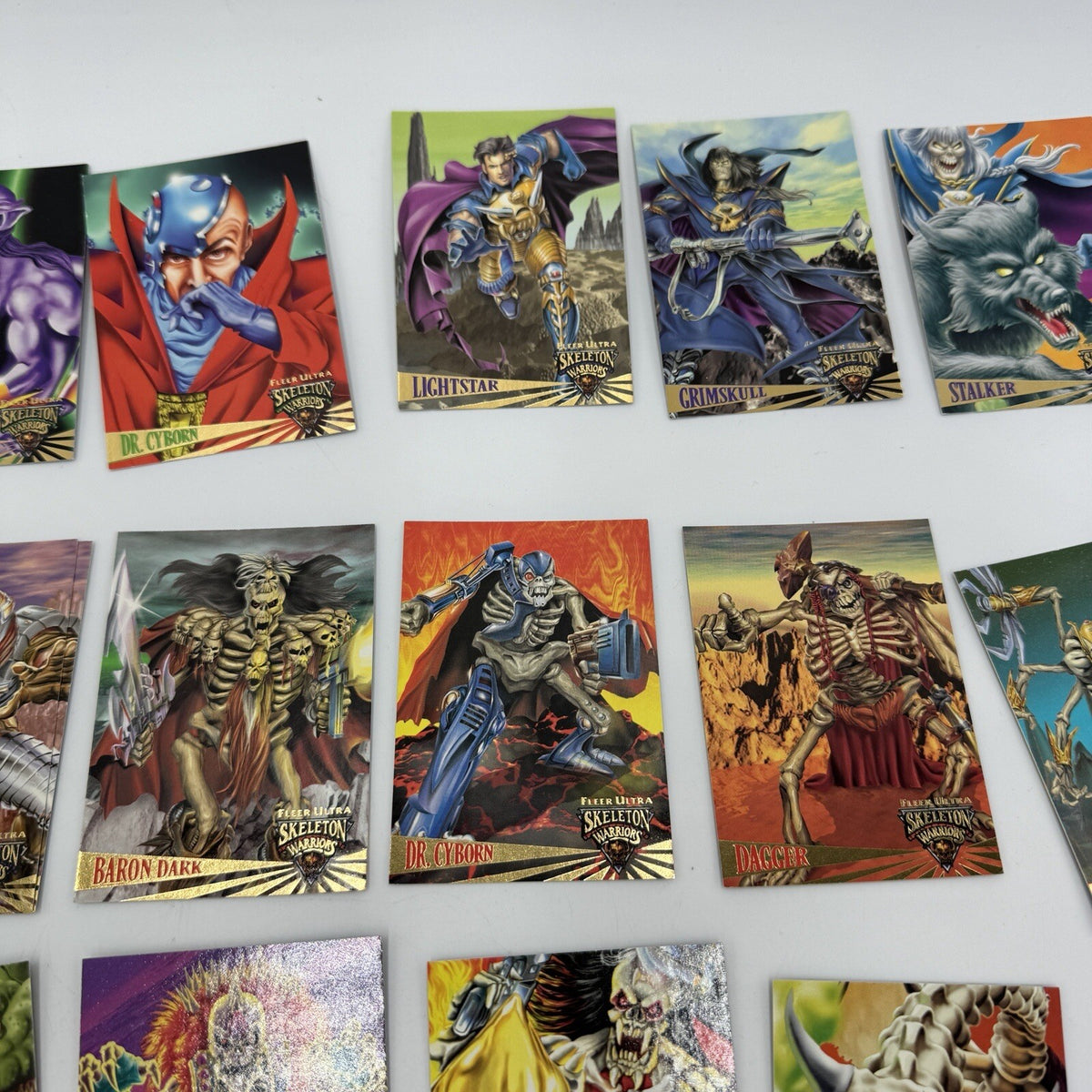 1995 Fleer Ultra Skeleton Warriors 100 Card Set Vintage Landmark Entertainment