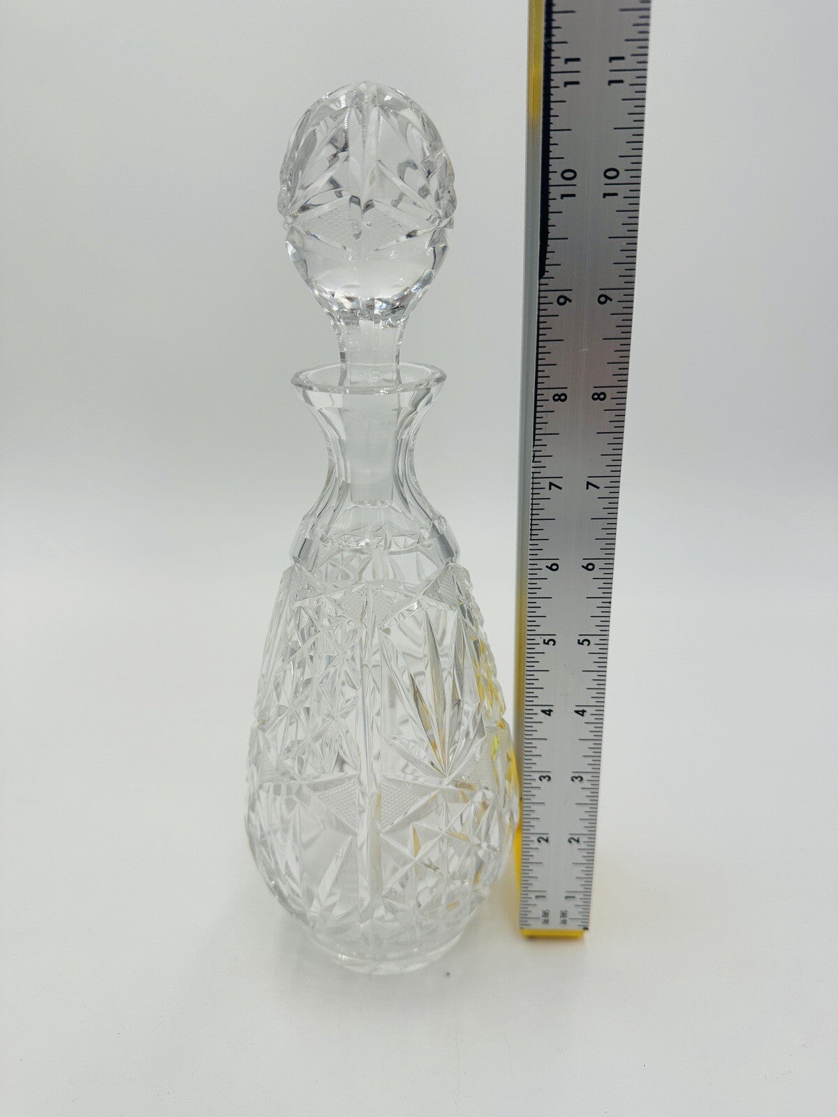 Cristal De Lorraine Decanter Crystal French Midcentury Cut from 1950s # 49 Mark