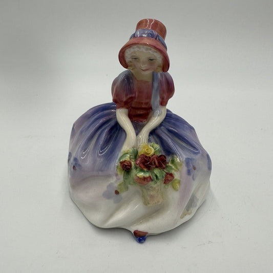 Royal Doulton Monica HN-1467 Figurine Hand-painted Bone China Antique Flowers