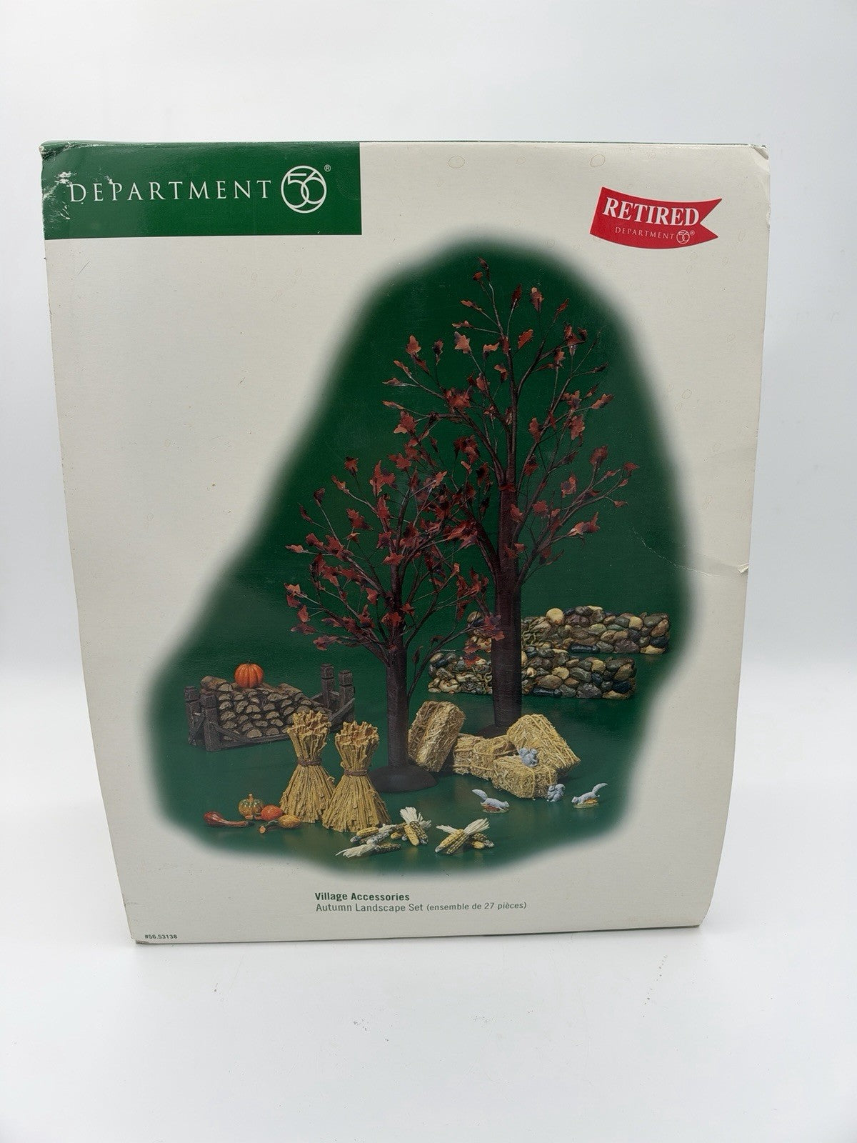 Department 56 Village Accessories Autumn Landscape Set Sealed Fall Harvest