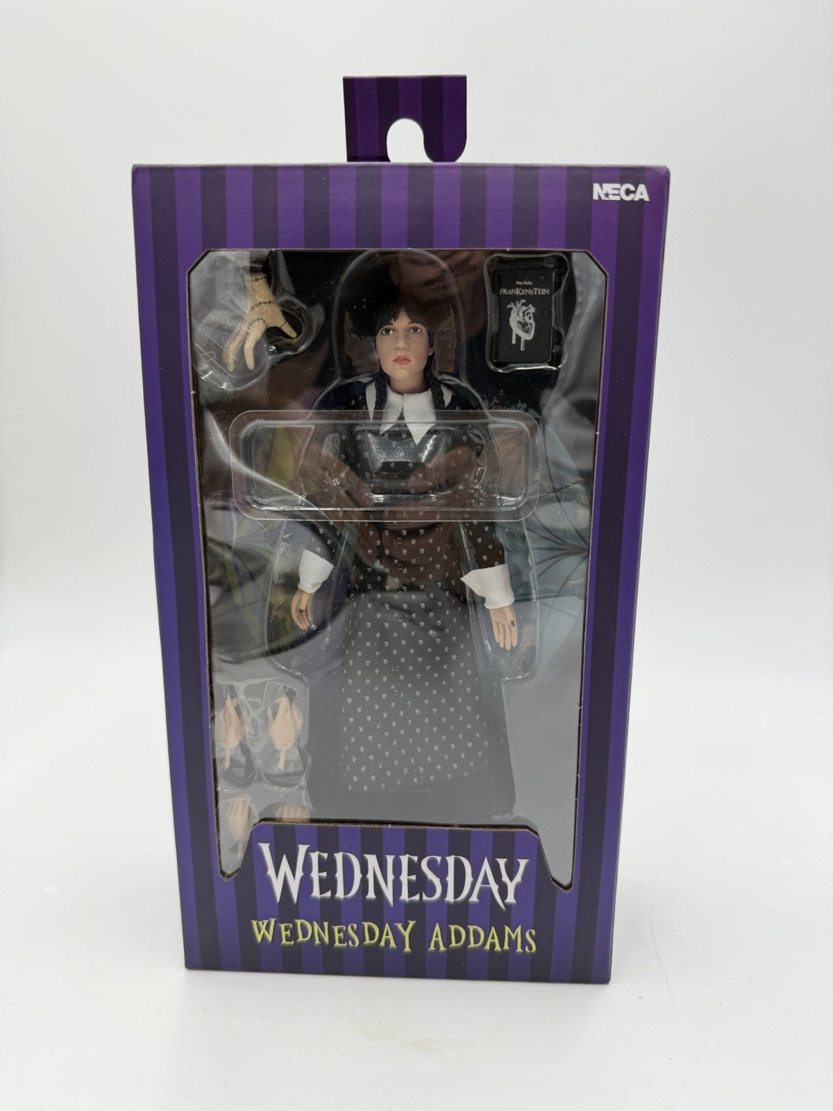 NECA Toys Wednesday Addams Clothed Action Figure Classic Dress Sealed NIB