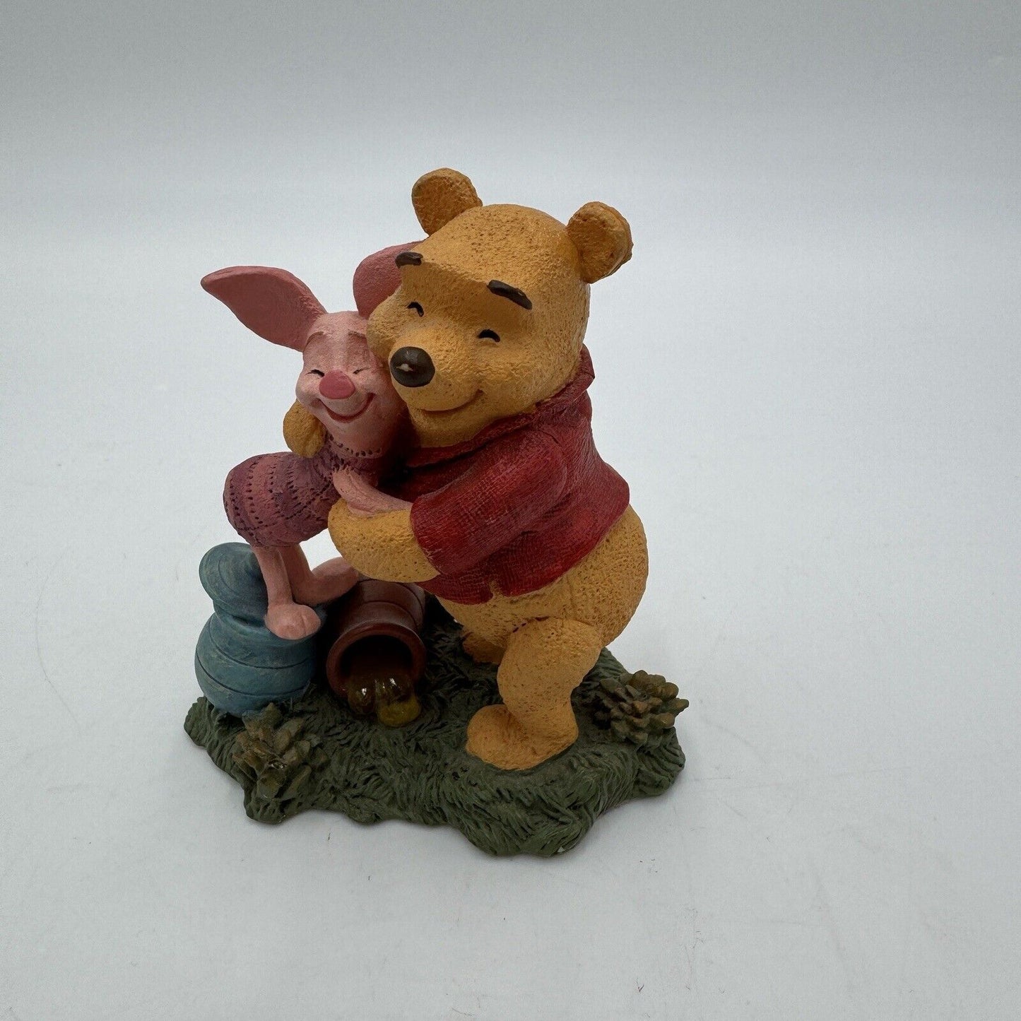 Disney Simply Pooh RETIRED "Hugs are Better than Honey" Pooh & Piglet Figurine