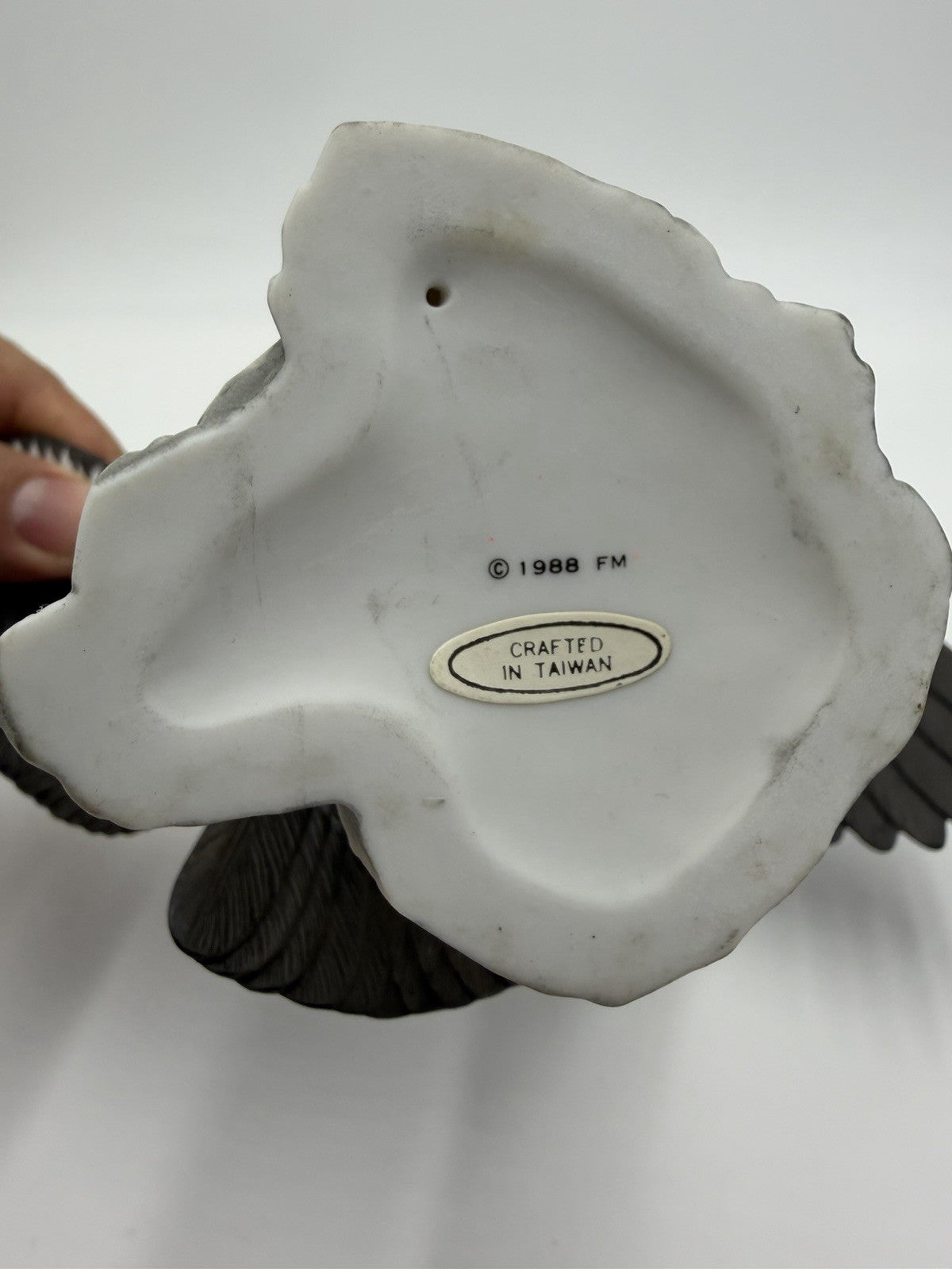 Franklin Mint Porcelain Noble Birds Collection California Condor Figurine 5”Hx9”