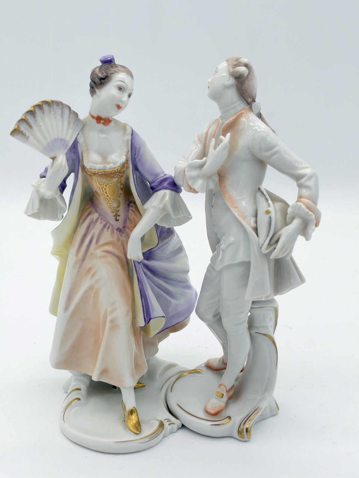 Rosenthal porcelain Marquis & Marquise 18th C Rococo figures by Gustav Oppel