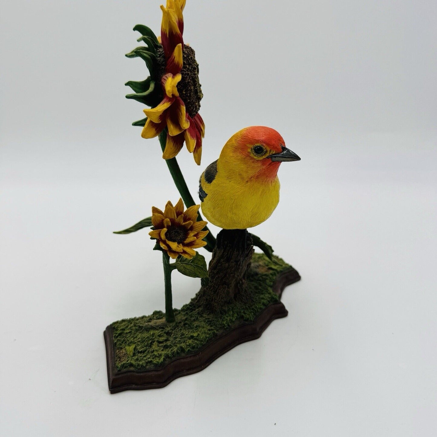 Rare Danbury Mint California Sunshine Bird Figurine Western Tanager By Bob Guge