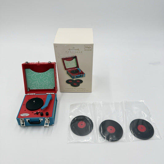 Hallmark Keepsake Ornament 2008 Cool Yule Record Player Magic Music & Lights New