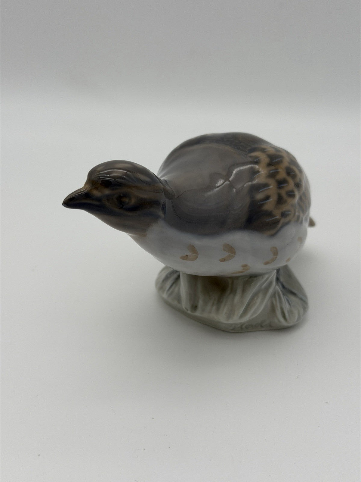 Royal Copenhagen Partridge Bird Porcelain Denmark Signed Peter Herold Figurine