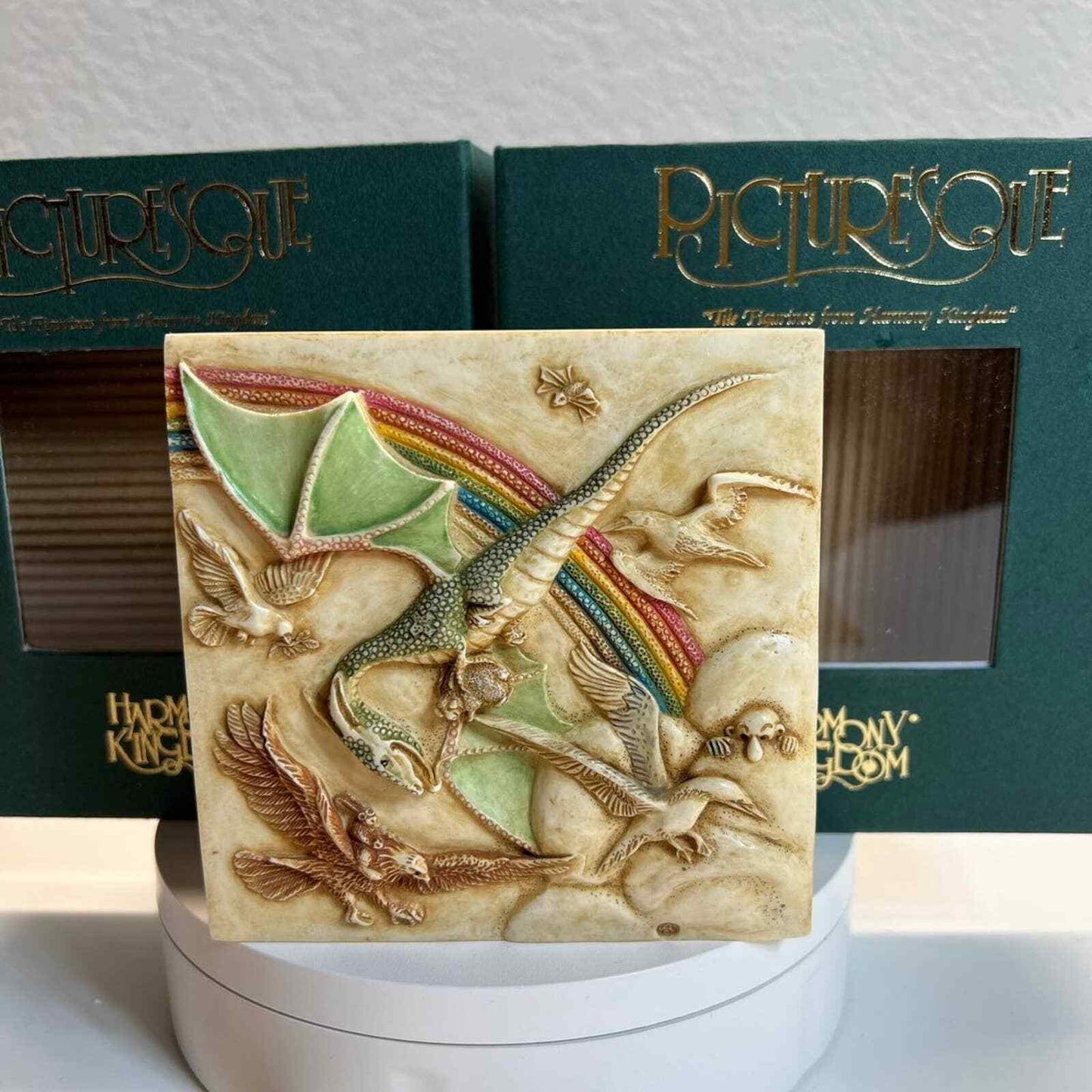Picturesque Tile Harmony Kingdom Byron's Secret Garden Figurines Noah's Park