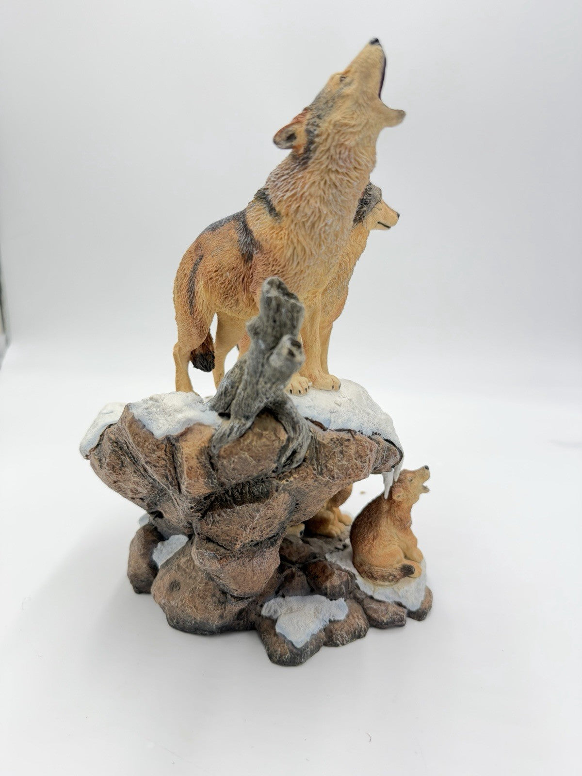 Danbury Mint Spirit of the Wolf Sculpture Collections Wilderness Call NICK BIBBY