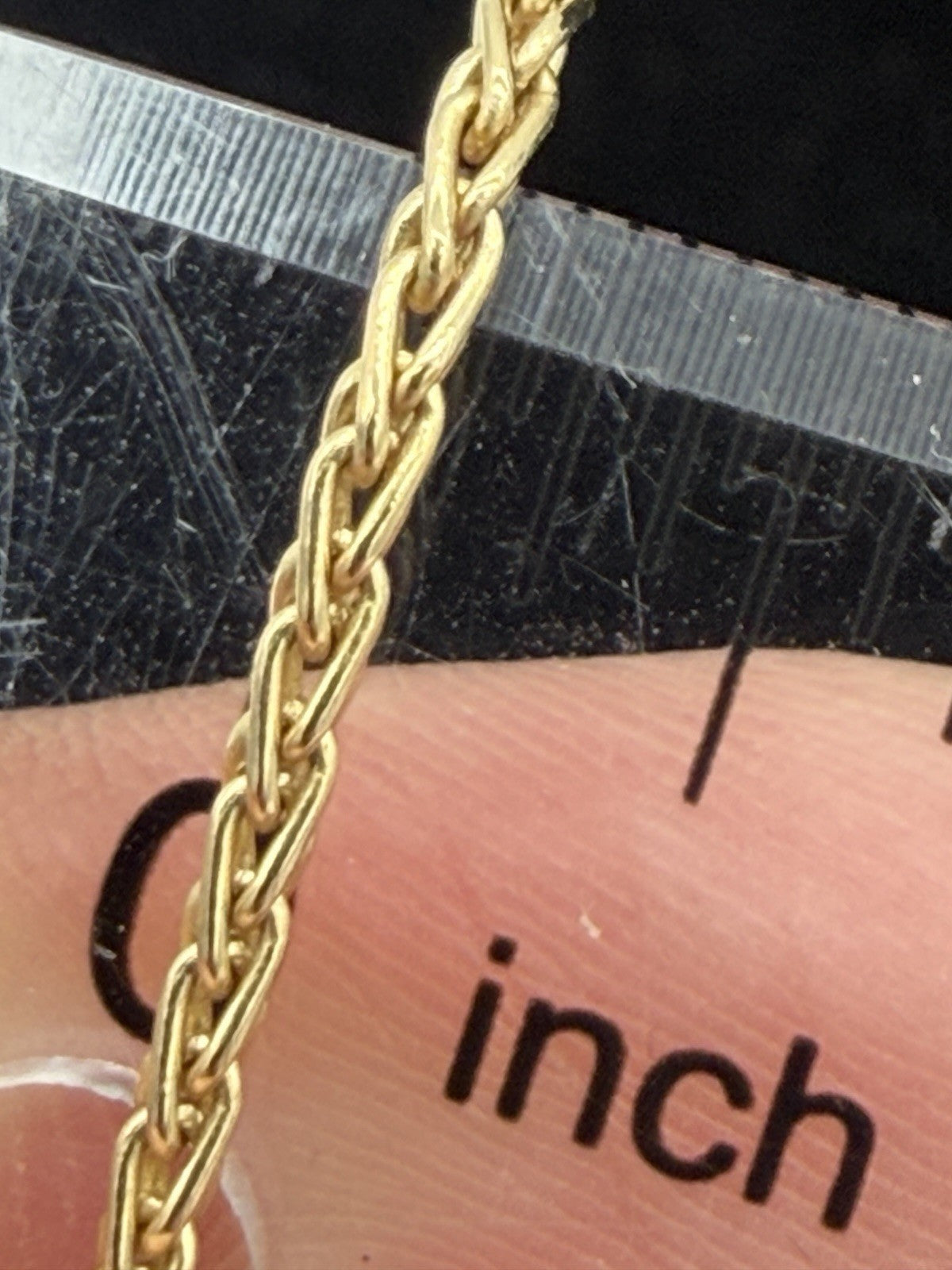 14k Yellow Gold Franco Chain 24”Length Weight 7.41g