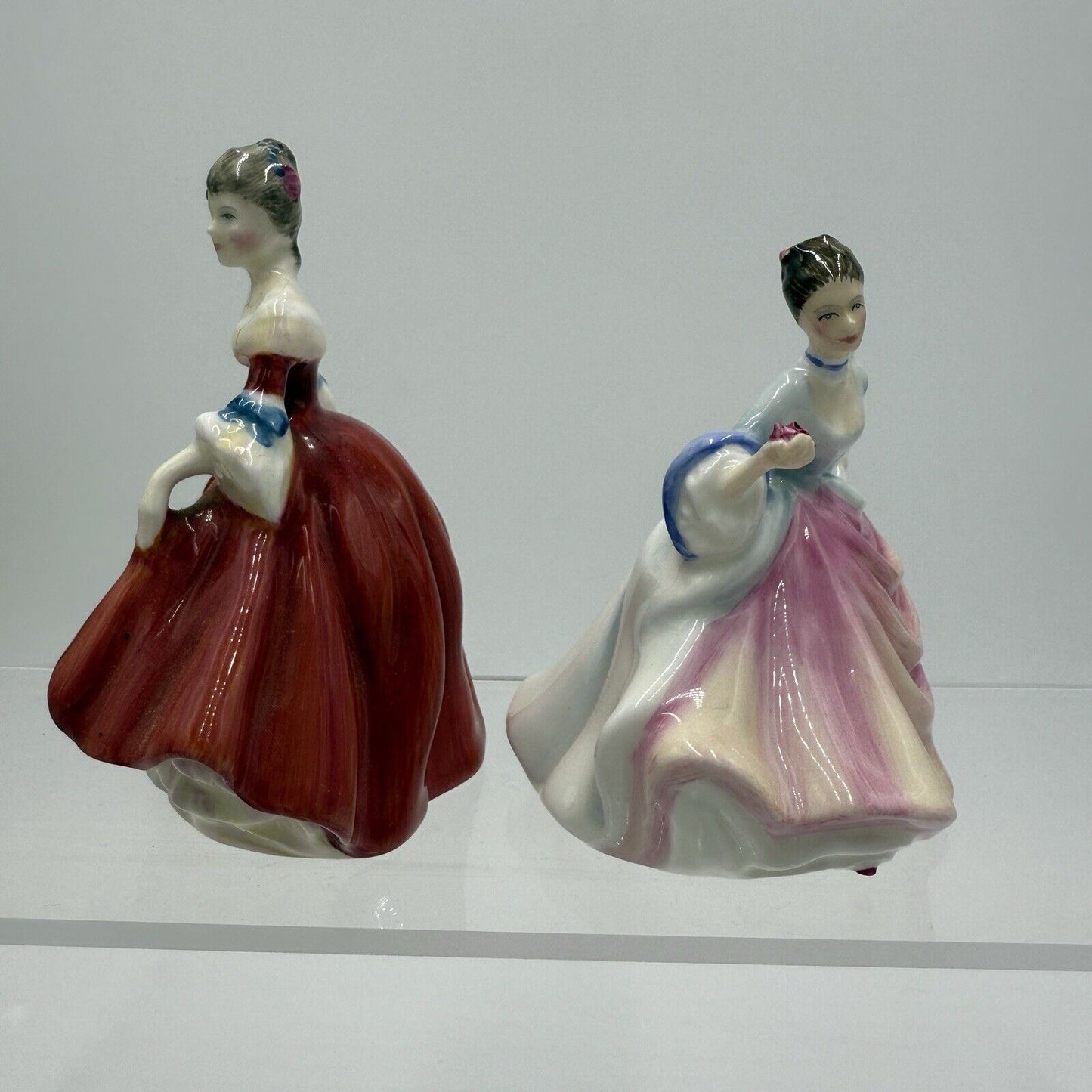 Royal Doulton Southern Belle & Rebecca Porcelain England Figurines Miniatures