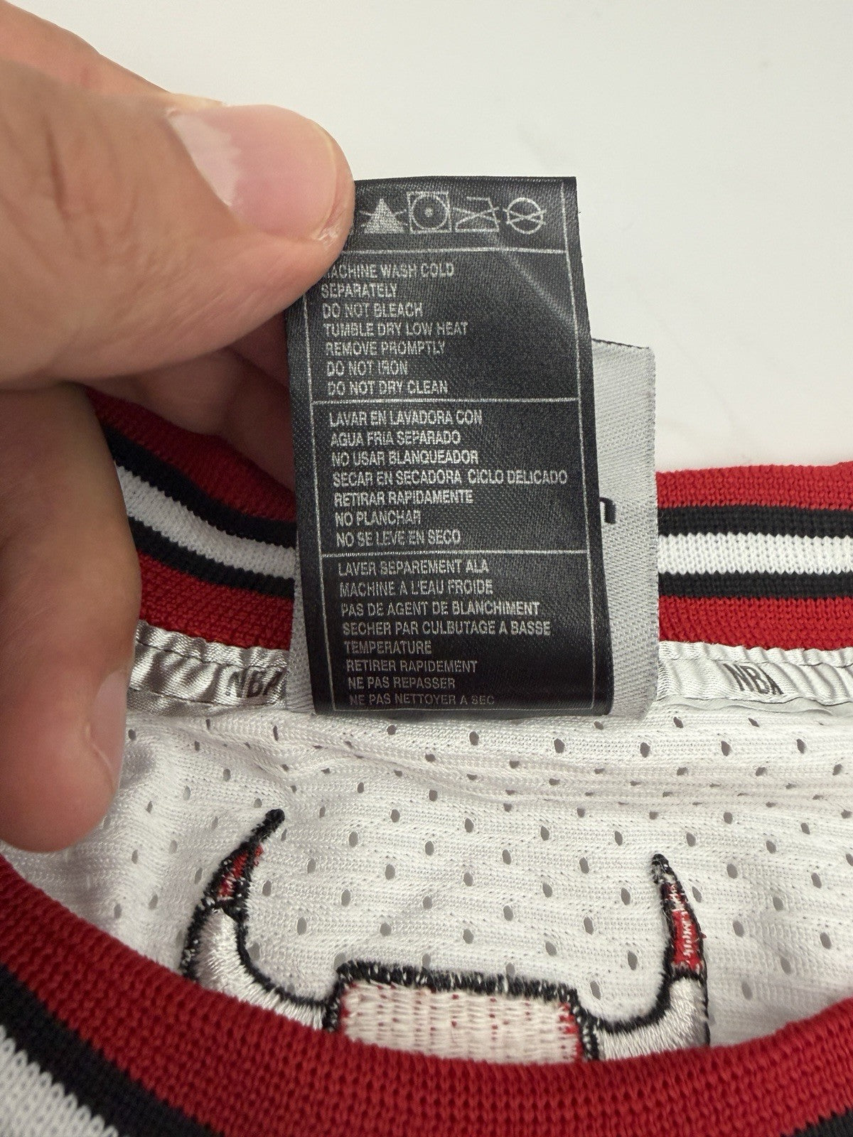 Addidas Chicago Bulls Carlos Boozer #5 NBA Basketball Jersey White Red Black 52