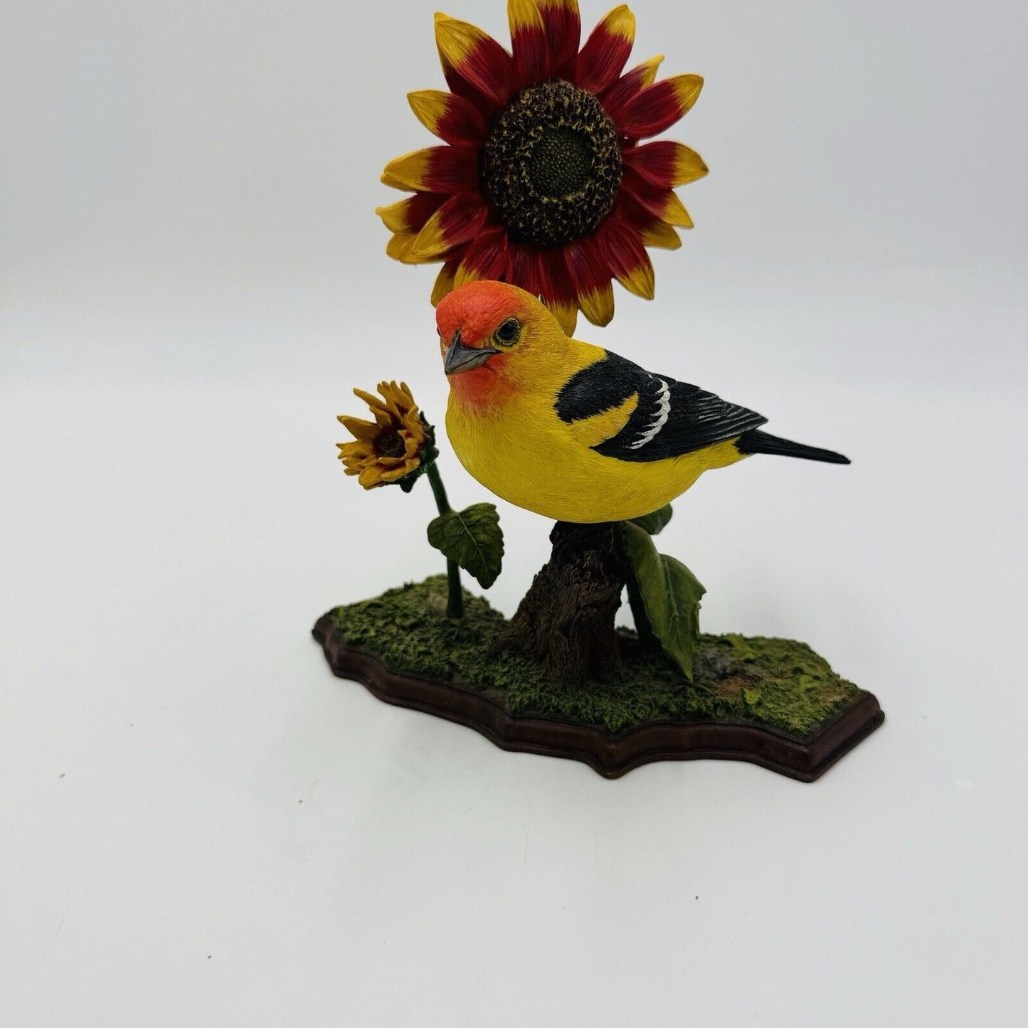 Rare Danbury Mint California Sunshine Bird Figurine Western Tanager By Bob Guge